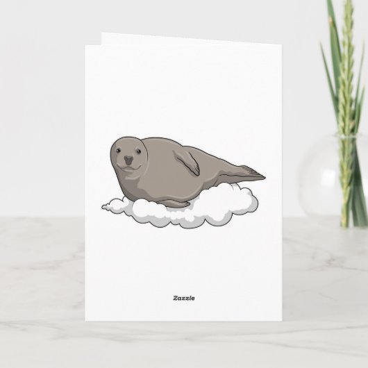 雲上のシール カード (裏面)