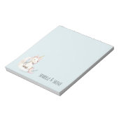 雲上のブルーユニコーン ノートパッド (回転)