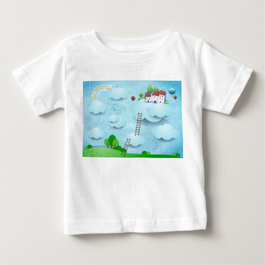 雲上の村 ベビーTシャツ (正面)