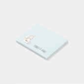 雲上の青いユニコーン ポストイット (アングル)