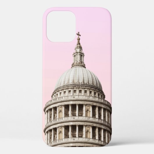 雲下の白色コンクリート建物 Case-Mate iPhoneケース (裏面)