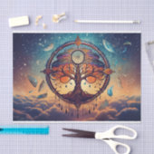 雲中の生命のユニバーサルツリー 薄葉紙 (クラフト)