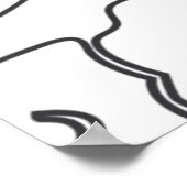 雲中国のが雲を流す ポスター (角)