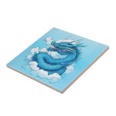 雲中国のの中の龍 タイル (側面)