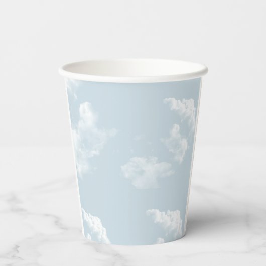 雲九の空 – カスタムベビーシャワー使い捨て 紙コップ (裏面)
