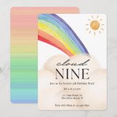 雲九水色虹&雲九生 招待状 (正面/裏面)