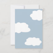 雲九男女兼用赤ちゃんシャワー サンキューカード (裏面)