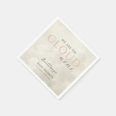 雲九白雲赤ちゃんシャワー スタンダードカクテルナプキン (角)