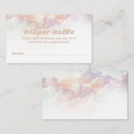 雲九虹の雲の赤ちゃんシャワー本 エンクロージャーカード