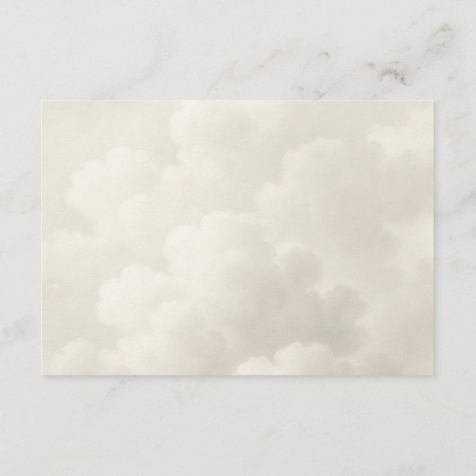 雲九赤ちゃんシャワーおむつラッフル エンクロージャーカード (裏面)