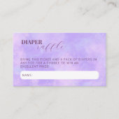 雲九赤ちゃんシャワー柔らかおむつラッフル エンクロージャーカード (正面)