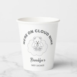 雲九赤男女兼用ちゃんシャワーテディベア 紙コップ