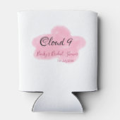 雲九 赤パステル ブライダルシャワー ネームデート 缶クーラー (裏面)