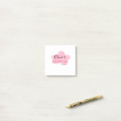 雲九 赤パステル ブライダルシャワー 名前と日付 ポストイット (デスク上)