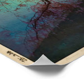 雲井さくらんぼの木1920年日本の木版プリント ポスター (角)