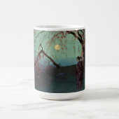 雲井さくらんぼツリーズ日本のウッドブロックプリントレプロ コーヒーマグカップ (中央)