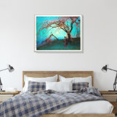 雲井桜、雲井さくらんぼ、吉田、ウッドカット キャンバスプリント (インサイチュ (寝室))