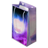 雲付きピンクハート抱き枕 スモールペーパーバッグ (正面アングル)