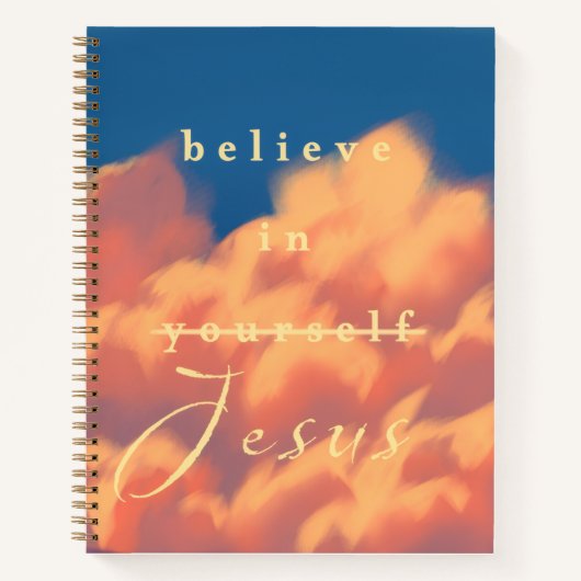 雲信じの弾丸のノートでイエスに ノートブック (正面)