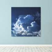 雲写真、天空写真、雨雲 キャンバスプリント (インサイチュ (ウッドフロア))