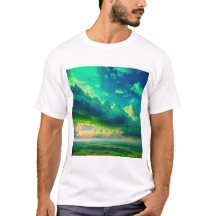 雲冬の緑のビュー