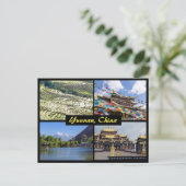 雲南省ランドマークス – 中国 ポストカード (スタンド正面)