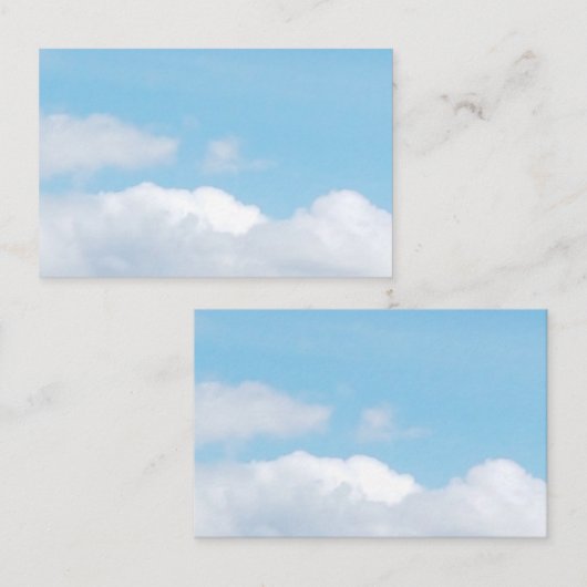雲及び空の名刺 名刺 (正面/裏面)
