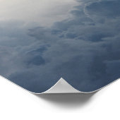 雲天空の白い雲 ポスター (角)