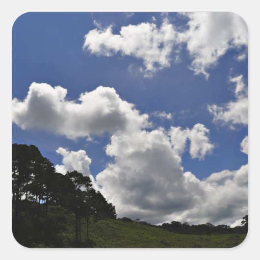 雲天風景自然 スクエアシール (正面)