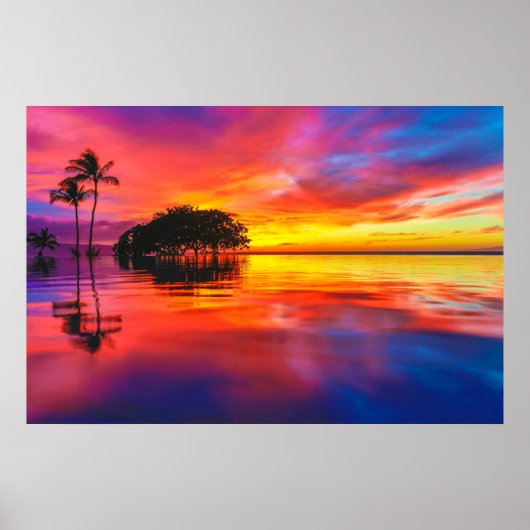 雲威厳のあると反射 ポスター (正面)