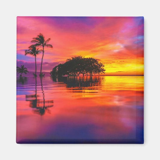 雲威厳のあると反射 マグネット (正面)