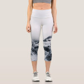 雲威厳のあるの下の山 カプリレギンス (正面)