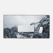 雲威厳のあるの下の山 デスクマット (キーボード&マウス)