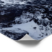 雲威厳のある山 ポスター (角)