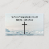 雲教会の名刺の上の穏やかな 名刺 (正面)