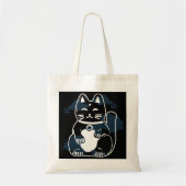 雲日本のの猫 トートバッグ (正面)