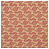 雲日本の赤金ゴールド ファブリック (見本)