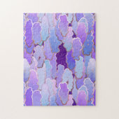 雲日本の、トワイライト、紫と深い紫 ジグソーパズル (縦)