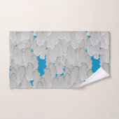 雲日本の、夏の日、白と空の青 バスタオルセット (ハンドタオル)