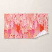 雲日本の、夕日、珊瑚、明るい赤紫色、ピンク バスタオルセット (ハンドタオル)