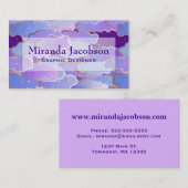 雲日本の、黄昏、紫、深い紫 名刺 (正面/裏面)