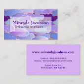 雲日本の、黄昏、紫、深い紫 名刺 (正面/裏面)