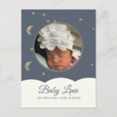 雲星座のフェイク金ゴールドベビー 案内ポストカード (正面)