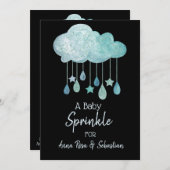 *~*雲星雨滴スプリンクル招待状 招待状 (正面/裏面)