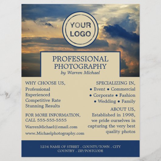 雲景, 写真撮影, 写真家 ハイフライヤー チラシ (正面)