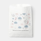雲月の星空の赤ちゃんシャワー フェイバーバッグ (正面)