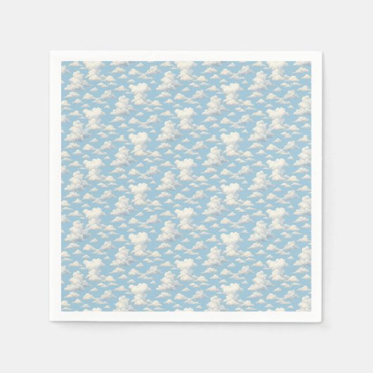 雲柄 スタンダードカクテルナプキン (正面)