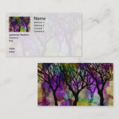 雲母の背景の木の層 名刺 (正面/裏面)