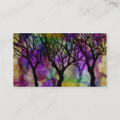 雲母の背景の木の層 名刺 (裏面)