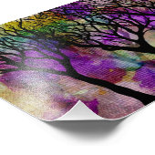 雲母背景の木の層 フォトプリント            (角)